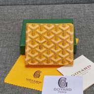 Goyard Victoire Wallet In Goyardine Canvas Yellow