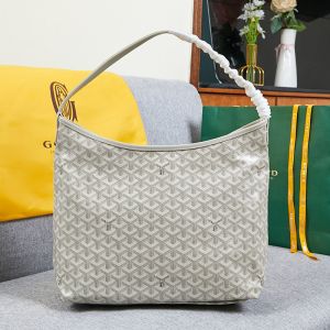 Goyard Boheme Hobo Bag In Goyardine Canvas Beige