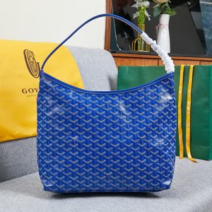 Goyard Boheme Hobo Bag In Goyardine Canvas Blue