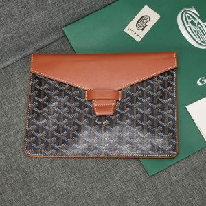 Goyard Camondo 2 Pouch In Goyardine Canvas Brown