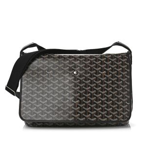 Goyard Capetien MM Messenger In Goyardine Canvas Black