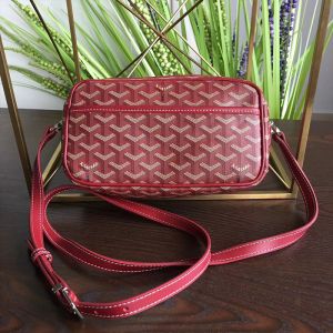 Goyard Cap-Vert PM Bag In Goyardine Canvas Burgundy