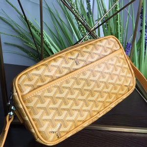 Goyard Cap-Vert PM Bag In Goyardine Canvas Yellow