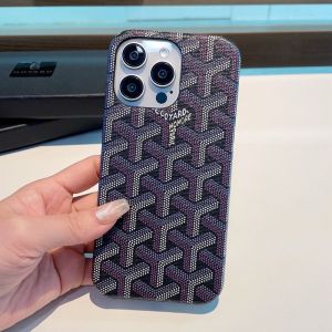 Goyard iPhone Case In Goyardine Saint Louis Black