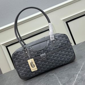 Goyard Saint Martin Bag In Goyardine Canvas Grey