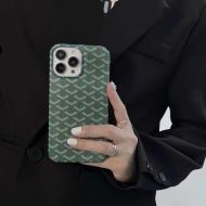 Goyard iPhone Case In Goyardine Green