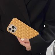 Goyard iPhone Case In Goyardine Yellow