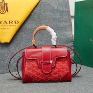 Goyard Mini Saigon Souple Bag In Goyardine Canvas Red